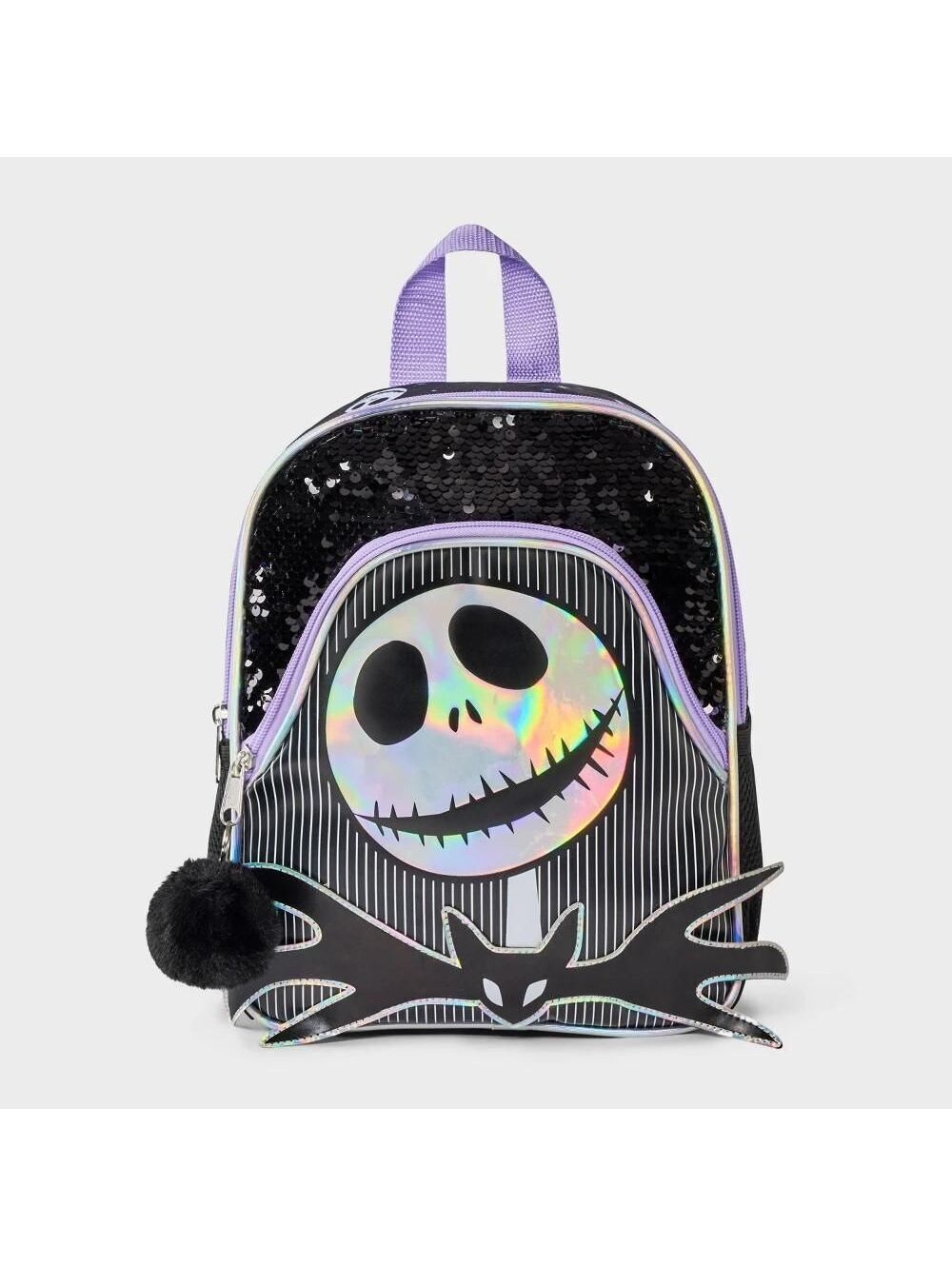 Girls' Disney Nightmare Before Christmas 4" Mini Backpack - Purple/Black